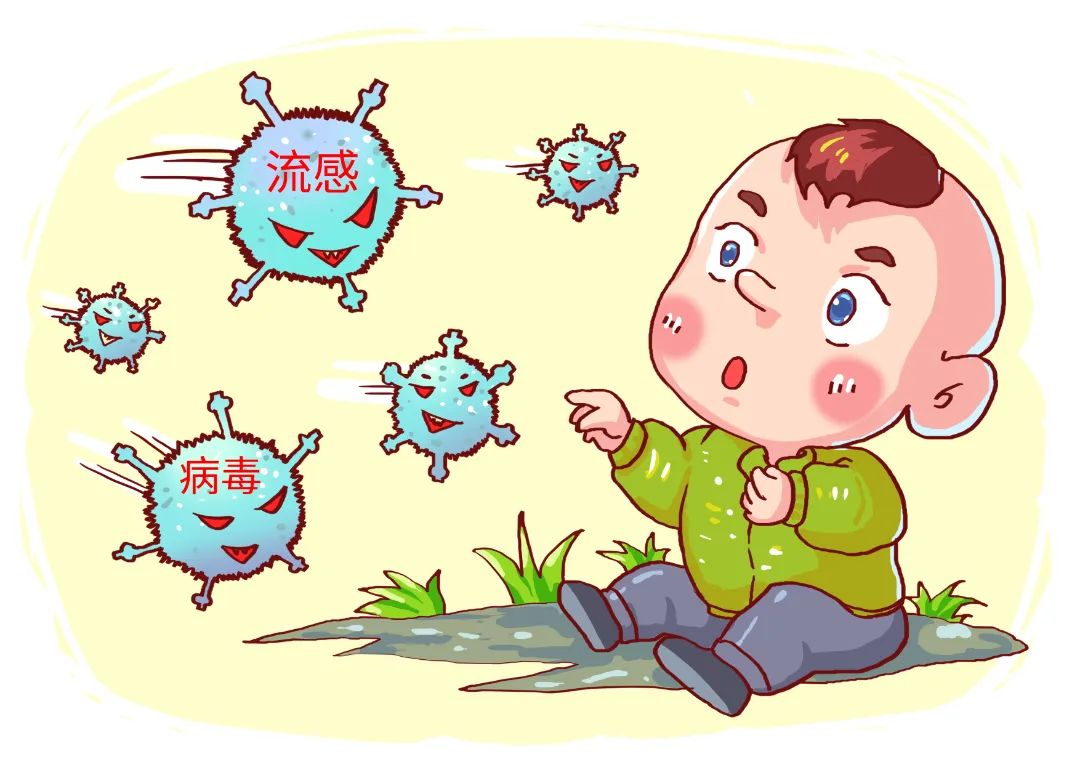 摄图网_400943120_流感病毒漫画(企业商用).jpg 图片
